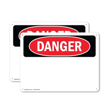 Signmission 18 in W, 12 in H, Aluminum OS-2PACK-DS-A-1218-L-2562